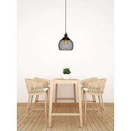 MESH pendant light Ø 22 cm 1xE27 black (Lucide)