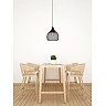 MESH pendant light Ø 22 cm 1xE27 black (Lucide)
