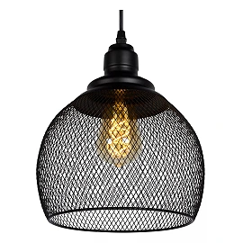 MESH pendant light Ø 22 cm 1xE27 black (Lucide)