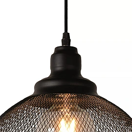 MESH pendant light Ø 28 cm 1xE27 black (Lucide)