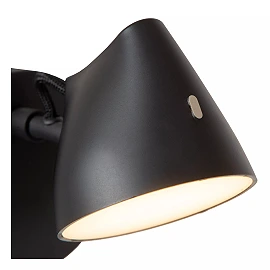 MILNE wall light LED 1x8 W 2700 K black (Lucide)
