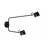 MILNE wall light LED 2x8 W 2700 K black (Lucide)
