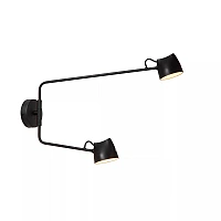 MILNE wall light LED 2x8 W 2700 K black (Lucide)