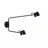 MILNE wall light LED 2x8 W 2700 K black (Lucide)