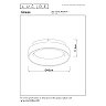MIRAGE LED griestu gaismeklis Ø45 cm 33W 2700K balts (Lucide)