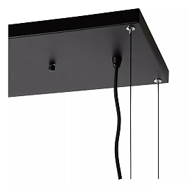 MIRAVELLE piekaramā lampa ar plauktu 110 cm 6 x GU10 melna (Lucide)