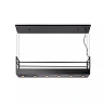 MIRAVELLE pendant light with shelf 110 cm 6 x GU10 black (Lucide)