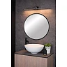 MIZAR Bathroom wall/mirror light 1x6W Integrated LED IP44 Black (Lucide)