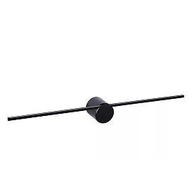 MIZAR Bathroom wall/mirror light 1x6W Integrated LED IP44 Black (Lucide)