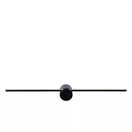 MIZAR Bathroom wall/mirror light 1x6W Integrated LED IP44 Black (Lucide)