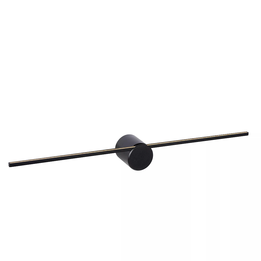 MIZAR Bathroom wall/mirror light 1x6W Integrated LED IP44 Black (Lucide)