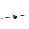 MIZAR Bathroom wall/mirror light 1x6W Integrated LED IP44 Black (Lucide)