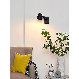 MIZUKO wall light 1xE14 40 W black (Lucide)