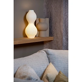 MOMORO galda lampa 1 x 25 W E14 balta (Lucide)