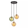 MONSARAZ pendant light 3x40 W E27 Ø35 cm green (Lucide)