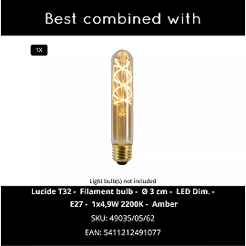 MONSARAZ galda lampa Ø25 cm E27 zaļa (Lucide)