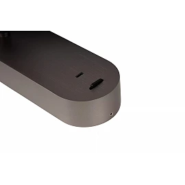 MONTANA wall light with USB-C LED Dim CCT 1x6.3W Grey iron (Lucide)
