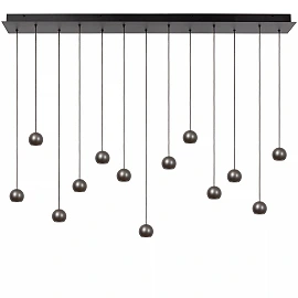 MONTANA linear pendant light LED Dim CCT 13x5.7W Grey iron (Lucide)
