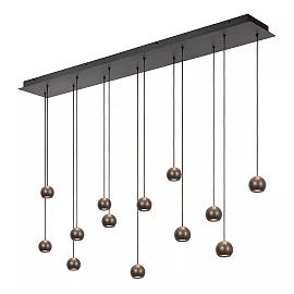 MONTANA linear pendant light LED Dim CCT 13x5.7W Grey iron (Lucide)