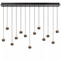 MONTANA linear pendant light LED Dim CCT 13x5.7W Grey iron (Lucide)