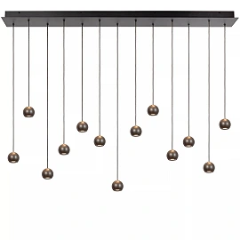 MONTANA linear pendant light LED Dim CCT 13x5.7W Grey iron (Lucide)