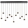 MONTANA linear pendant light LED Dim CCT 13x5.7W Grey iron (Lucide)