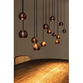 MONTANA linear pendant light LED Dim CCT 13x5.7W Coffee (Lucide)