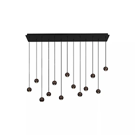 MONTANA linear pendant light LED Dim CCT 13x5.7W Coffee (Lucide)