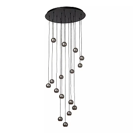 MONTANA round pendant light LED Dim CCT 16x5.7W Grey iron (Lucide)