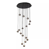 MONTANA round pendant light LED Dim CCT 16x5.7W Grey iron (Lucide)