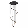 MONTANA round pendant light LED Dim CCT 16x5.7W Grey iron (Lucide)