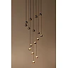 MONTANA round pendant light LED Dim CCT 16x5.7W Coffee (Lucide)