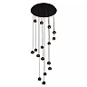 MONTANA round pendant light LED Dim CCT 16x5.7W Coffee (Lucide)