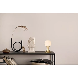 MOYA table lamp Ø12 cm 1 x G9 matt gold/brass (Lucide)