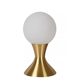 MOYA table lamp Ø12 cm 1 x G9 matt gold/brass (Lucide)