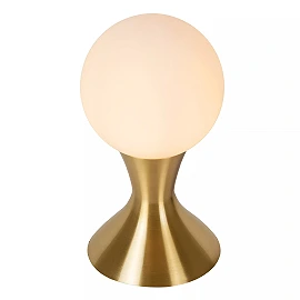 MOYA table lamp Ø12 cm 1 x G9 matt gold/brass (Lucide)