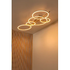 NICOLA ceiling light 132 cm LED 37W CCT Taupe (Lucide)
