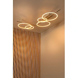 NICOLA ceiling light 170 cm LED 37W CCT Taupe (Lucide)