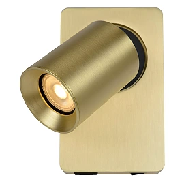NIGEL bedside wall light with USB 1x5w Matt Gold / Brass (Lucide)
