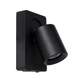 NIGEL bedside wall light with USB 1x5w Black (Lucide)