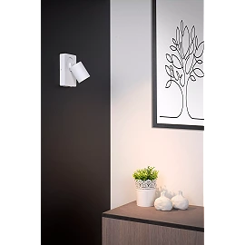 NIGEL bedside wall light with USB 1x5w White (Lucide)