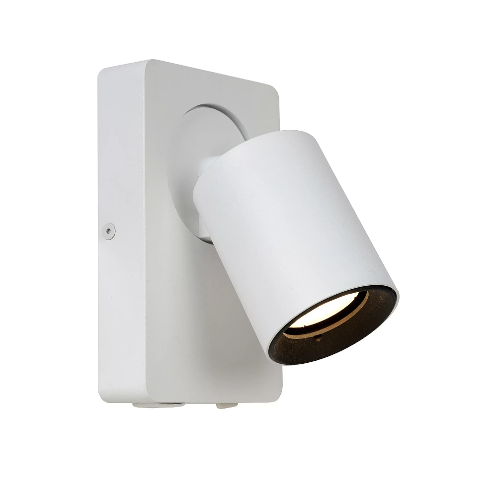 NIGEL bedside wall light with USB 1x5w White (Lucide)
