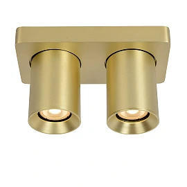 NIGEL ceiling spotlight 2x5w Matt Gold / Brass (Lucide)