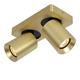 NIGEL ceiling spotlight 2x5w Matt Gold / Brass (Lucide)