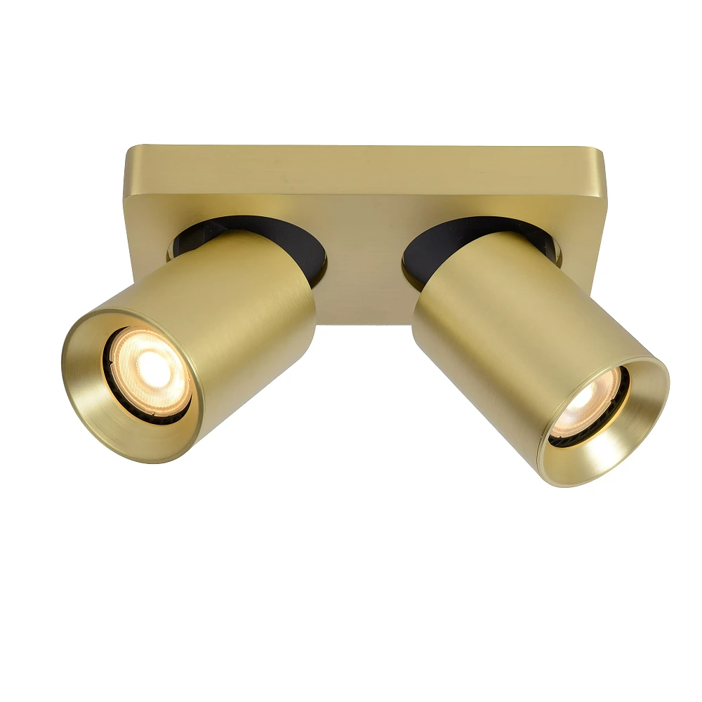 NIGEL ceiling spotlight 2x5w Matt Gold / Brass (Lucide)