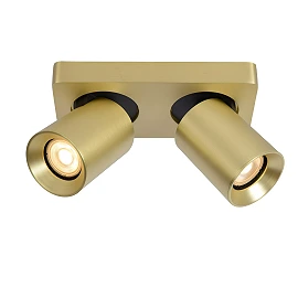 NIGEL ceiling spotlight 2x5w Matt Gold / Brass (Lucide)