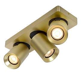 NIGEL ceiling spotlight 3x5w Matt Gold / Brass (Lucide)