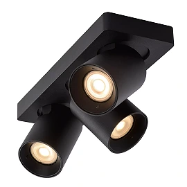 NIGEL ceiling spotlight 3x5w Black (Lucide)