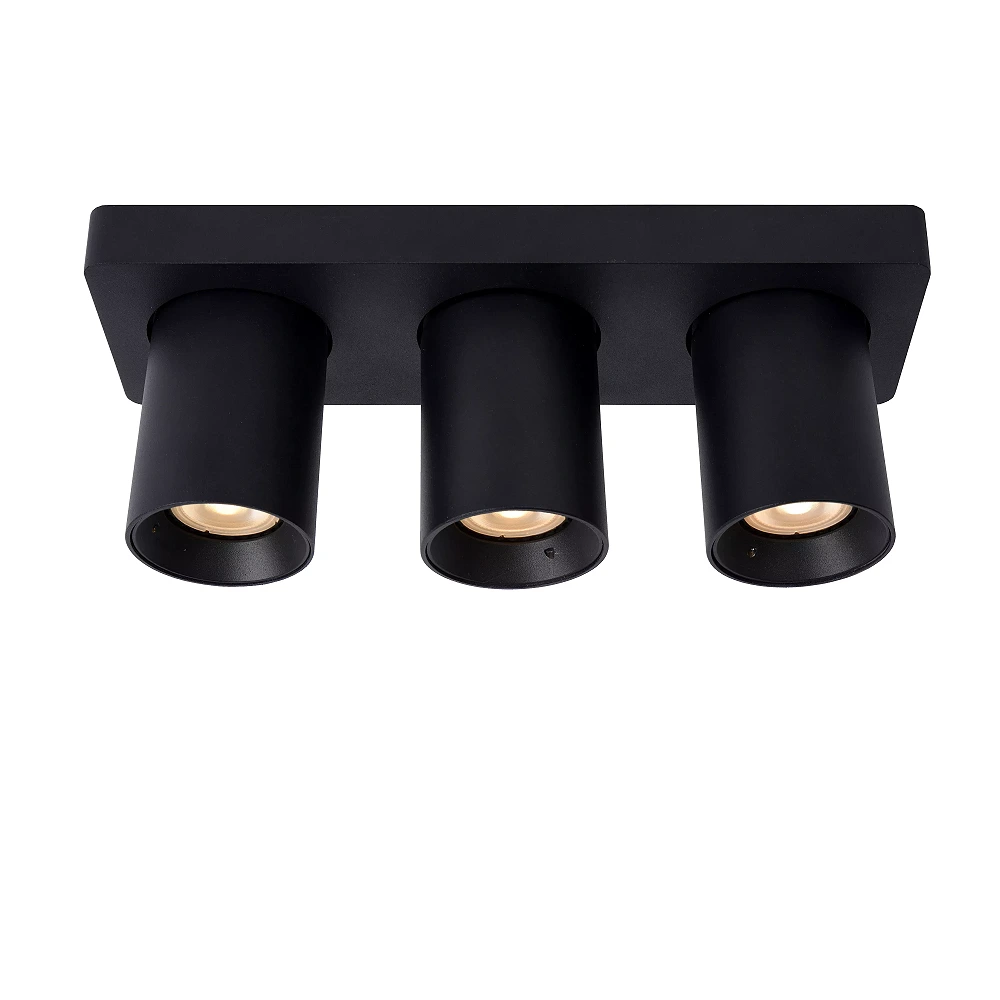 NIGEL ceiling spotlight 3x5w Black (Lucide)
