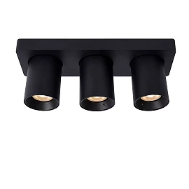 NIGEL ceiling spotlight 3x5w Black (Lucide)